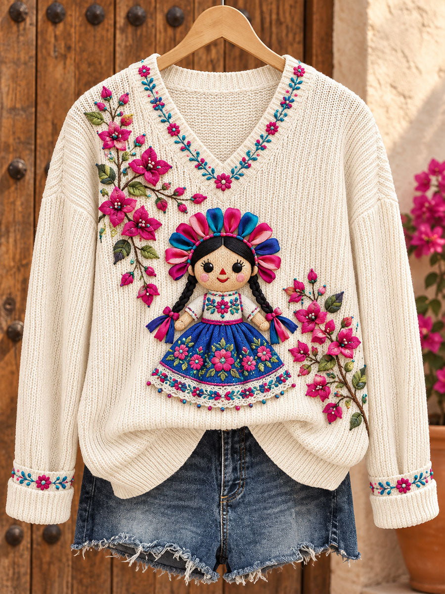 Tops estampados Mexico Floral Art de mujer