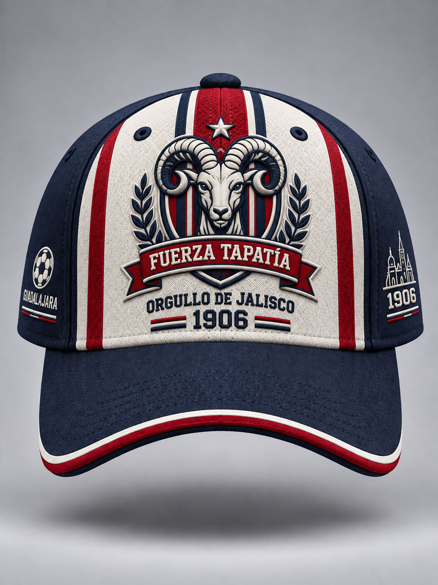Gorra informal unisex con estampado de fútbol de Guadalajara