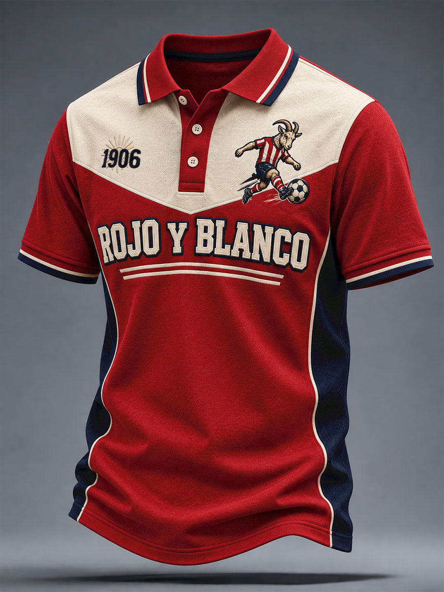 Camisetas casuales con estampado artístico de cabra para amantes del fútbol mexicano, para hombre