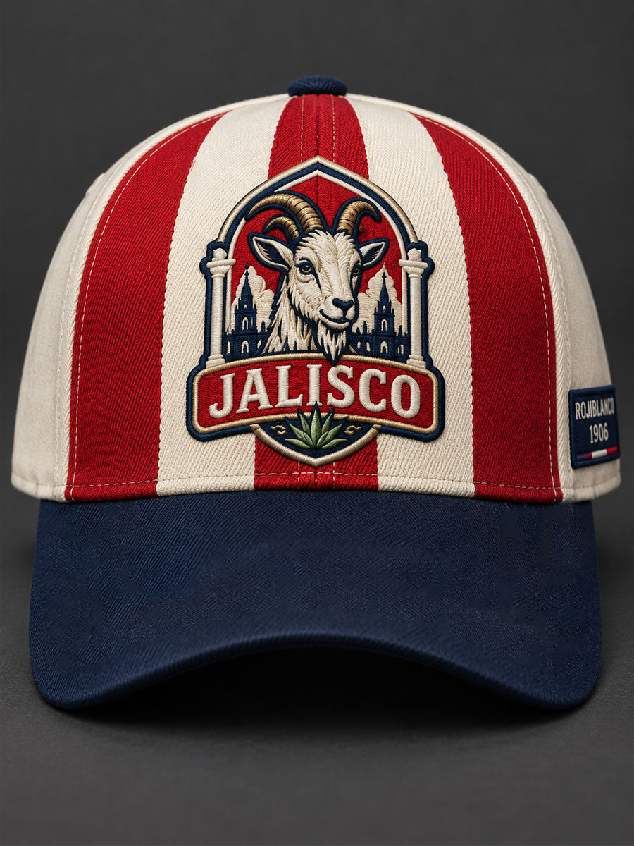 Gorra unisex con estampado artístico de cabra para amantes del fútbol mexicano