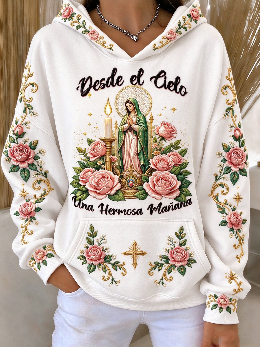 Fiesta de las mujeres de Nuestra Señora de Guadalupe arte Impreso Sudaderas