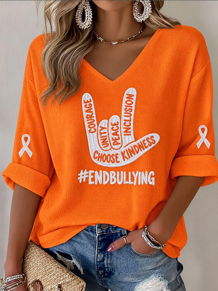 Camiseta con estampado Waffle de End Bullying para mujer