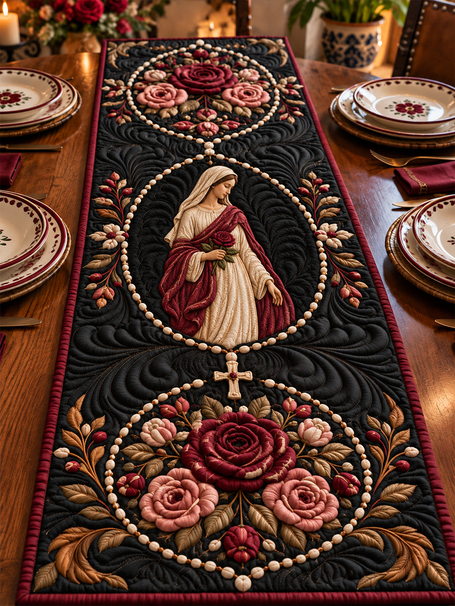 Manta acolchada con estampado artístico de la Fiesta de Nuestra Señora de Guadalupe, México