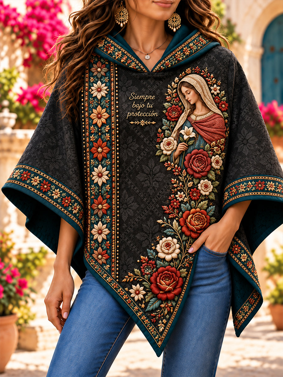 Suéter con capucha de la Fiesta de Nuestra Señora de Guadalupe para mujer, México
