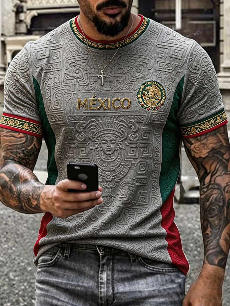 México orgulloso arte impreso camiseta de los hombres