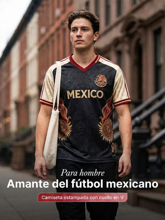 Camiseta estampada México Football Lover para hombre