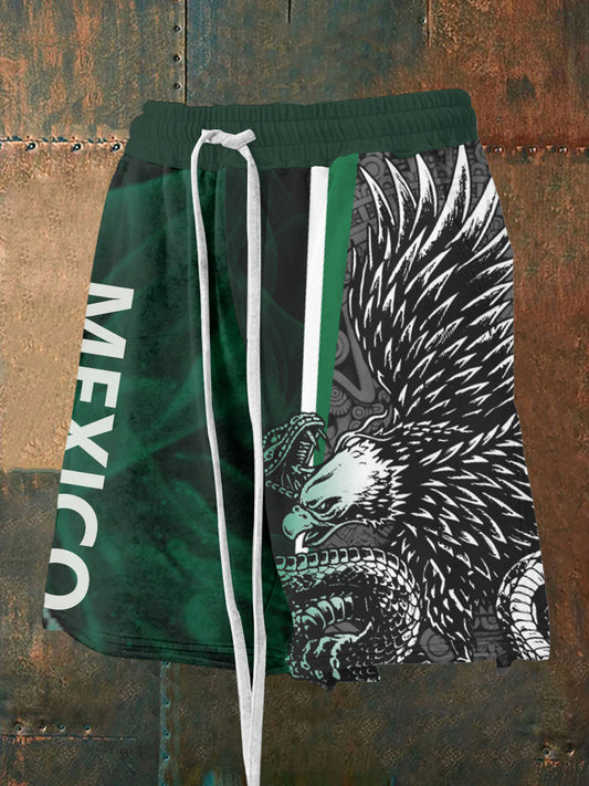 Hombres Mexican Aguila Concept Design Sports Casual Shorts