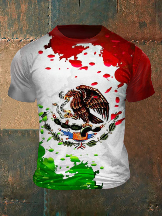 Camiseta de manga corta unisex Eagle Printed Vintage Fashion