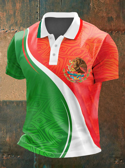 Polo con estampado México para hombre