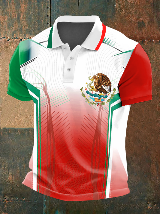 Polo con estampado México para hombre