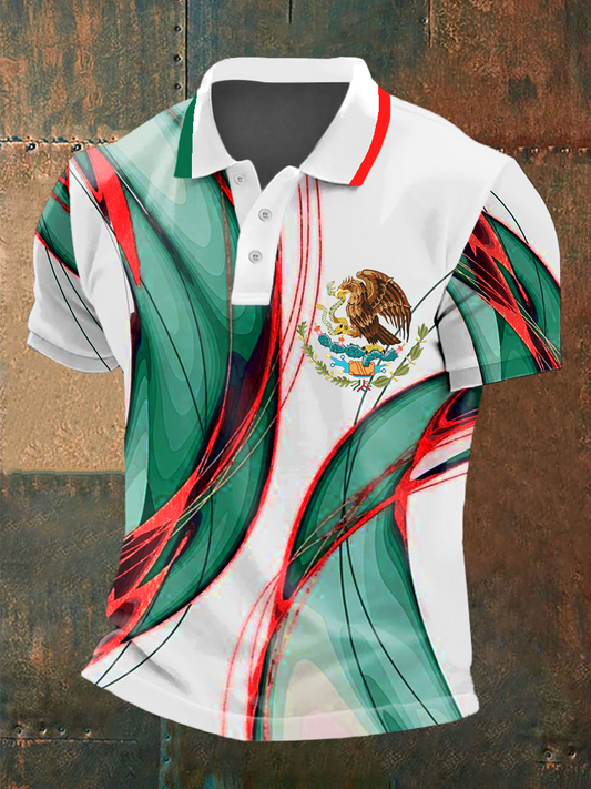 Polo con estampado México para hombre