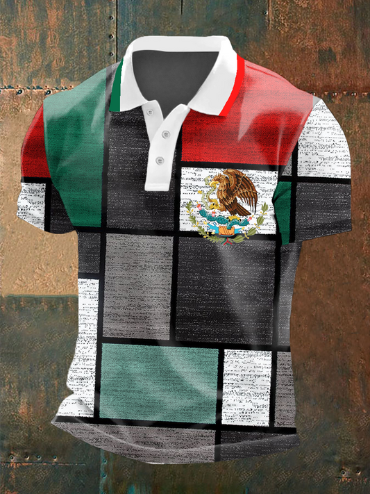 Polo con estampado México para hombre