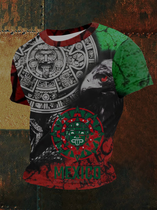 Top deportivo casual azteca de cultura mexicana para hombre