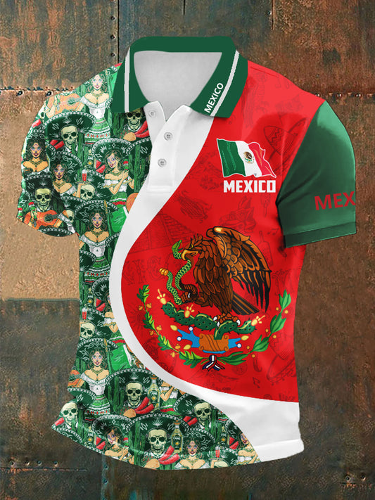 Top deportivo casual azteca de cultura mexicana para hombre