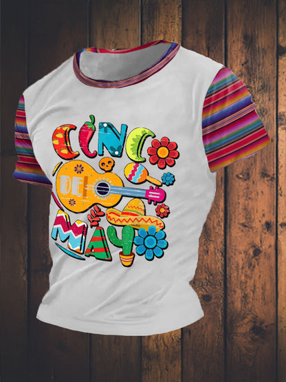 Camiseta estampada mexicana Fiesta Cinco De Mayo Drinko para hombre