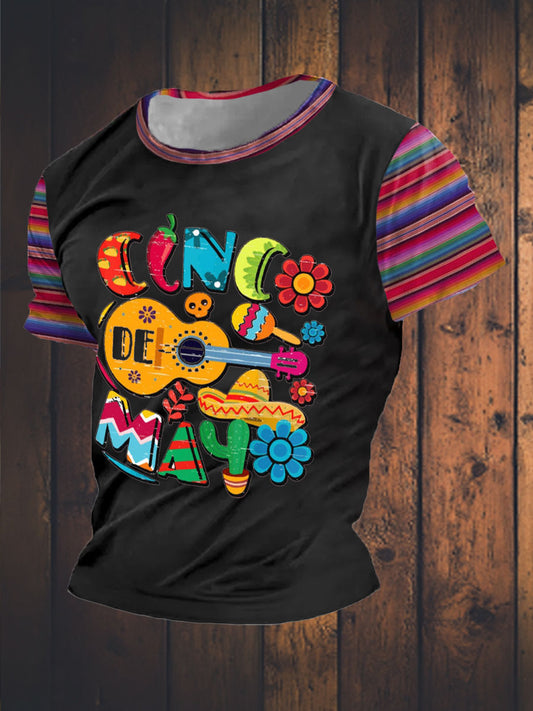 Camiseta estampada mexicana Fiesta Cinco De Mayo Drinko para hombre