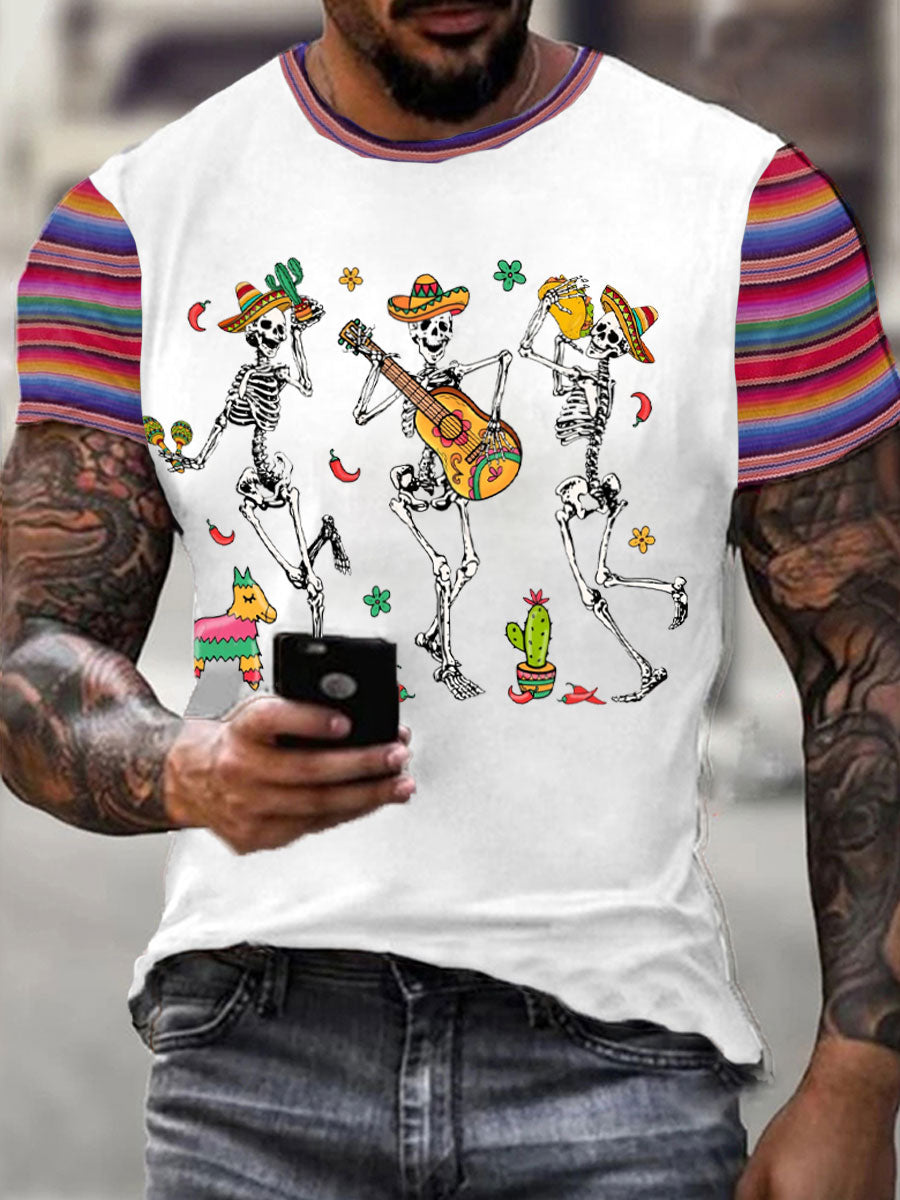 Camiseta estampada mexicana Fiesta Cinco De Mayo Drinko para hombre