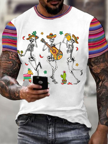 Camiseta estampada mexicana Fiesta Cinco De Mayo Drinko para hombre