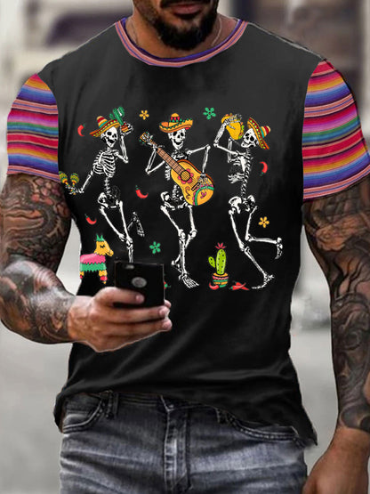 Camiseta estampada mexicana Fiesta Cinco De Mayo Drinko para hombre