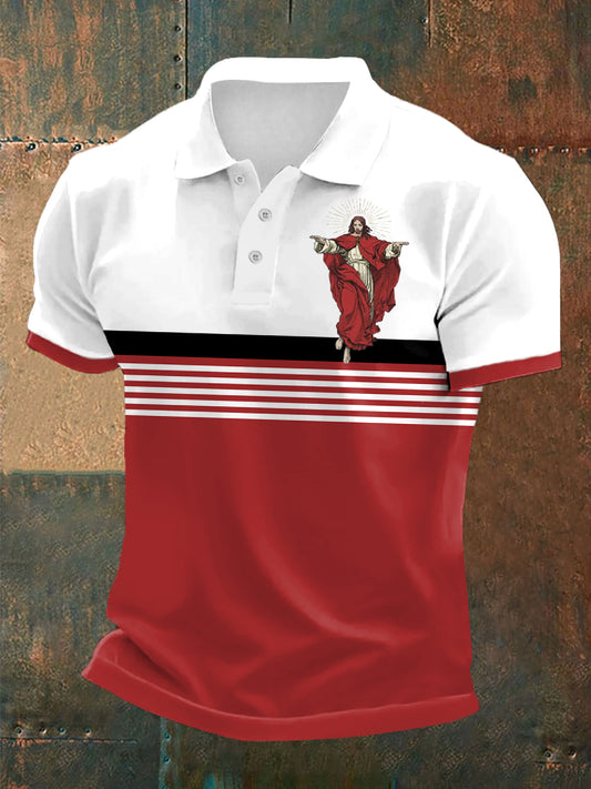 Polo de manga corta Christi Himmelfahrt para hombre