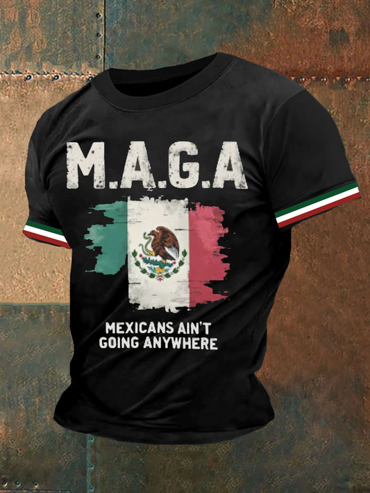 Hombres Mexicanos Imprimir Casual Manga Corta Top