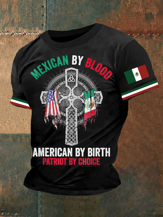 Hombres Mexicanos Imprimir Casual Manga Corta Top
