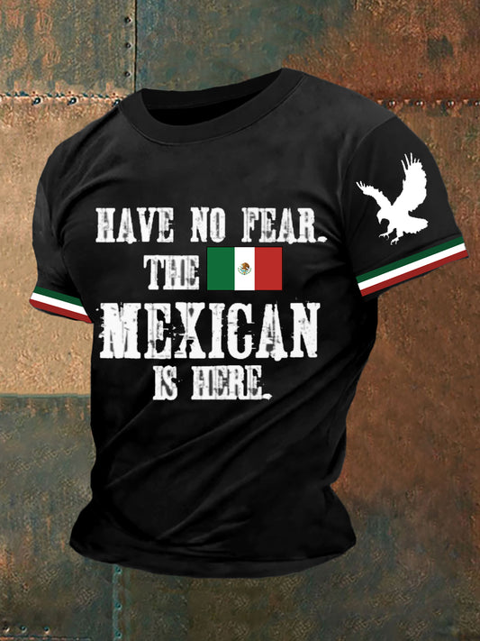 Hombres Mexicanos Imprimir Casual Manga Corta Top