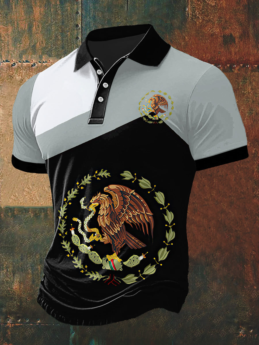 La fe sobre el miedo de los hombres de impresión Polo cuello camiseta de manga corta