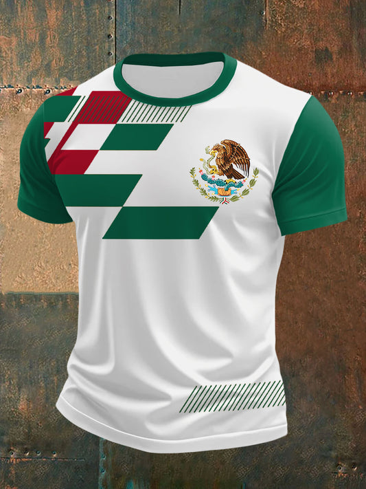 Camiseta Casual Estampado México para hombre