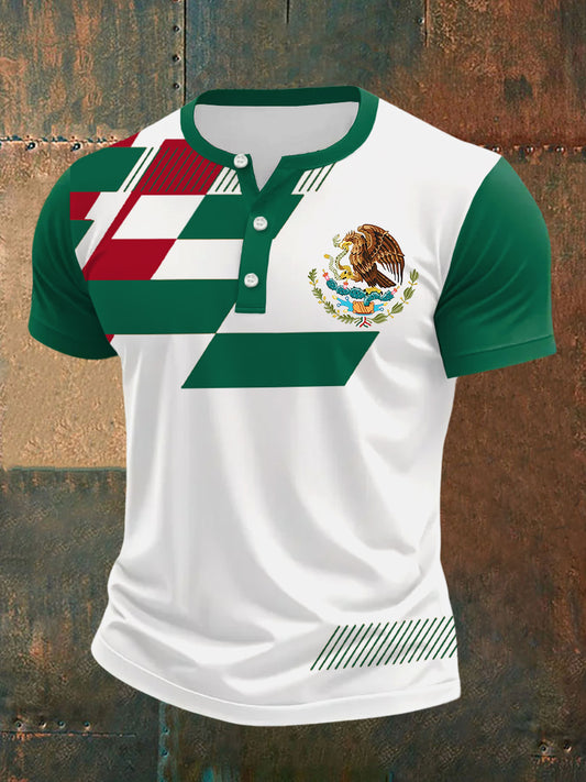 Camiseta Casual Estampado México para hombre