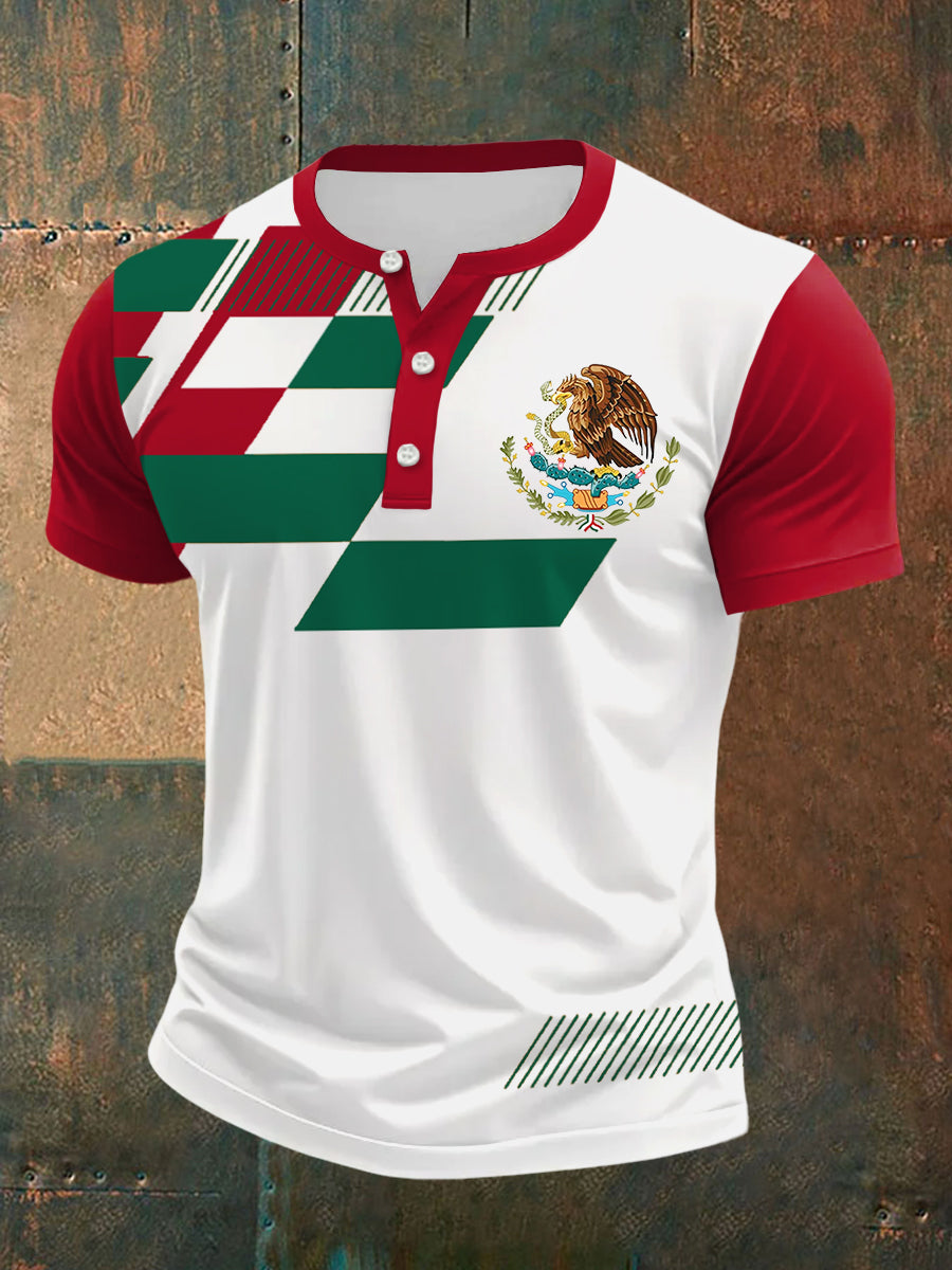 Camiseta Casual Estampado México para hombre