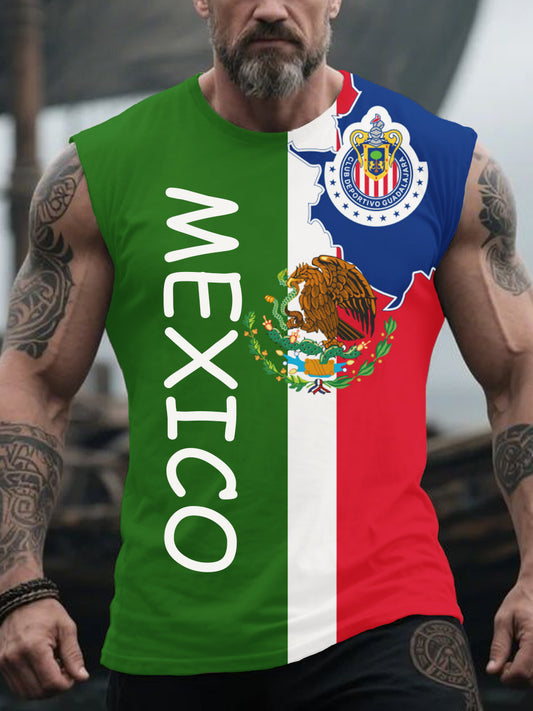 Men's México Imprimir Casual Tank Top