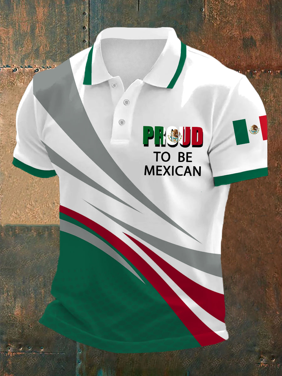 Hombres orgullosos de ser mexicano México bandera imprimir Casual Top