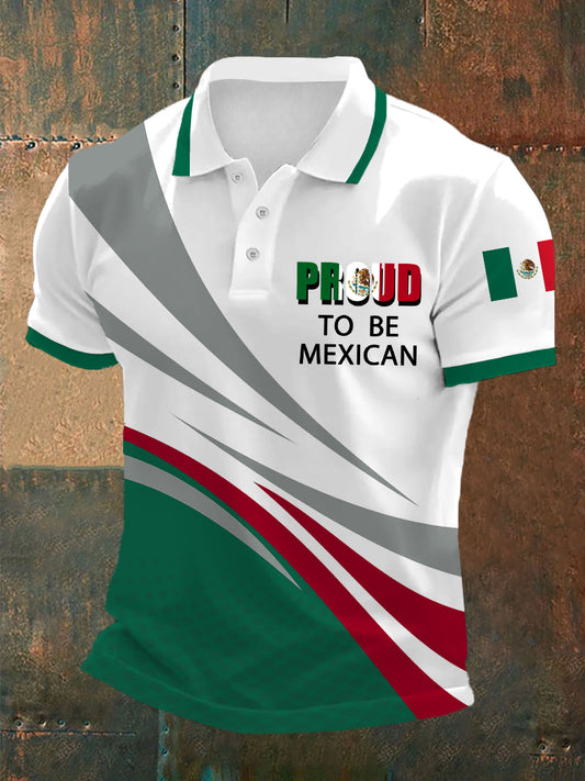 Hombres orgullosos de ser mexicano México bandera imprimir Casual Top
