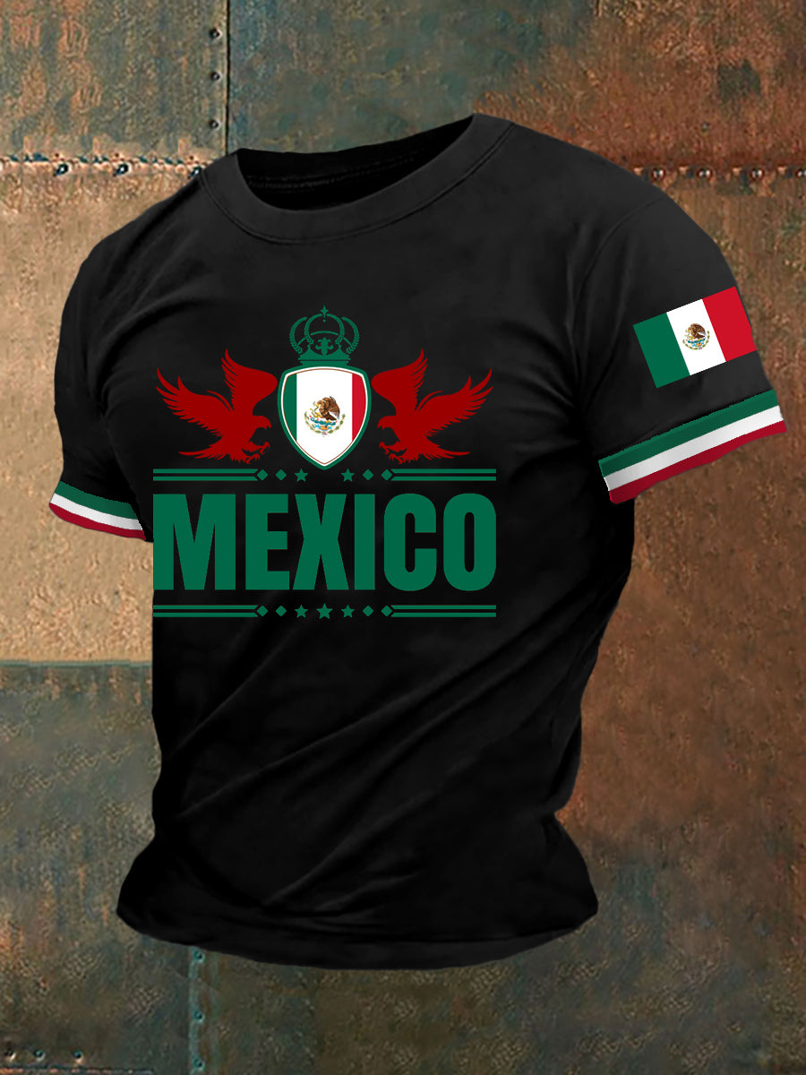 Camiseta Casual Estampado México para hombre