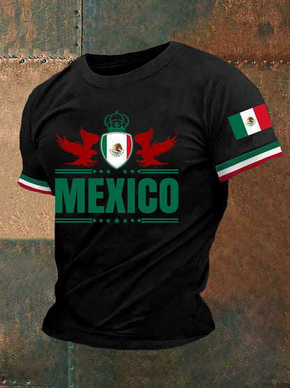 Camiseta Casual Estampado México para hombre