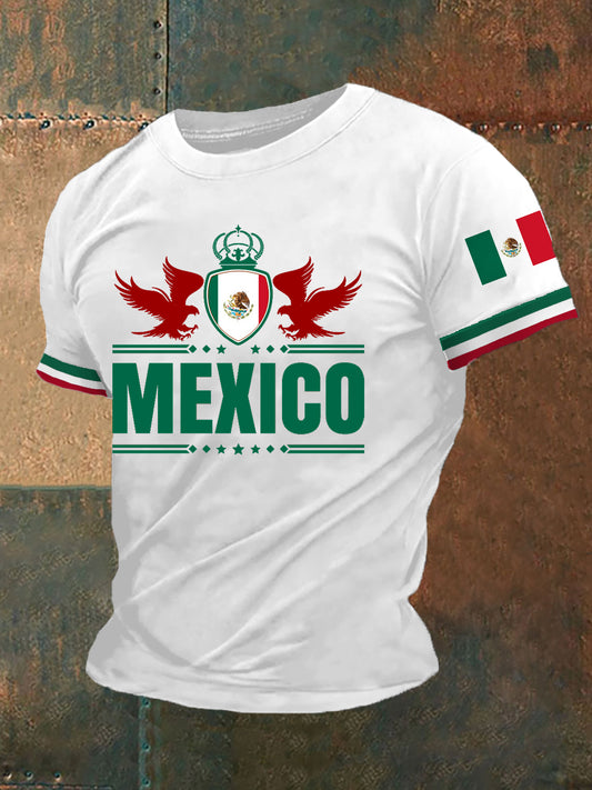 Camiseta Casual Estampado México para hombre