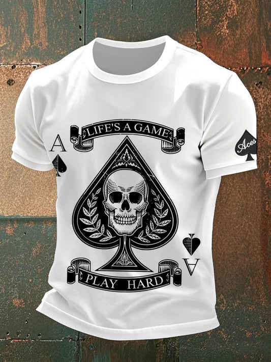 Camiseta del póker de los hombres