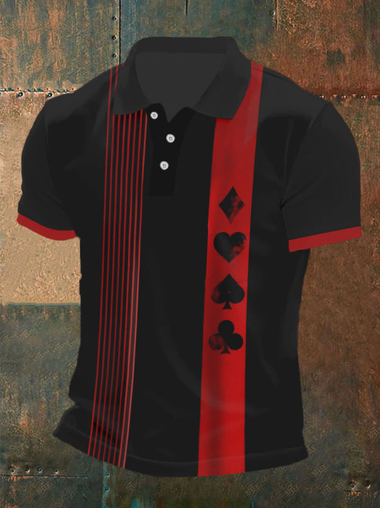 Camiseta del póker de los hombres