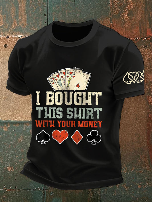 Compré esta camisa con sus camisetas de dinero