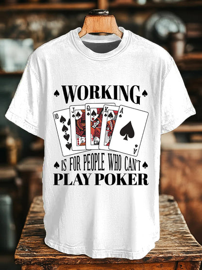 El trabajo unisex es para personas que no pueden jugar camisetas de poker