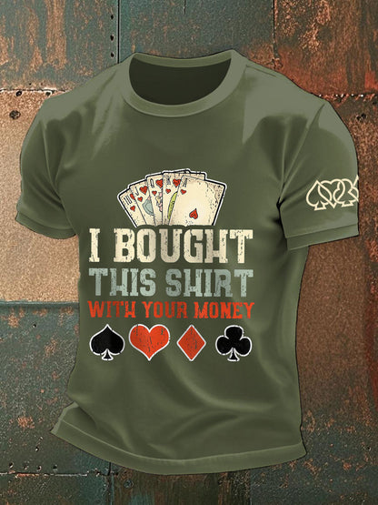 Compré esta camisa con sus camisetas de dinero