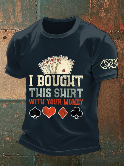 Compré esta camisa con sus camisetas de dinero