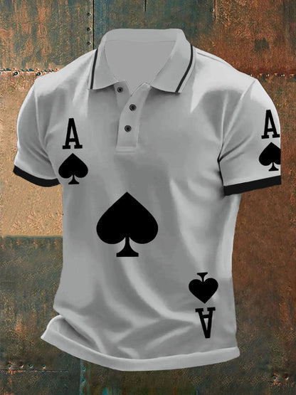 Tops Texas Hold'em Ace of Spades para hombre