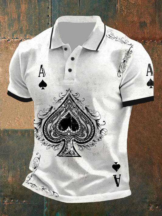 Tops Texas Hold'em Ace of Spades para hombre