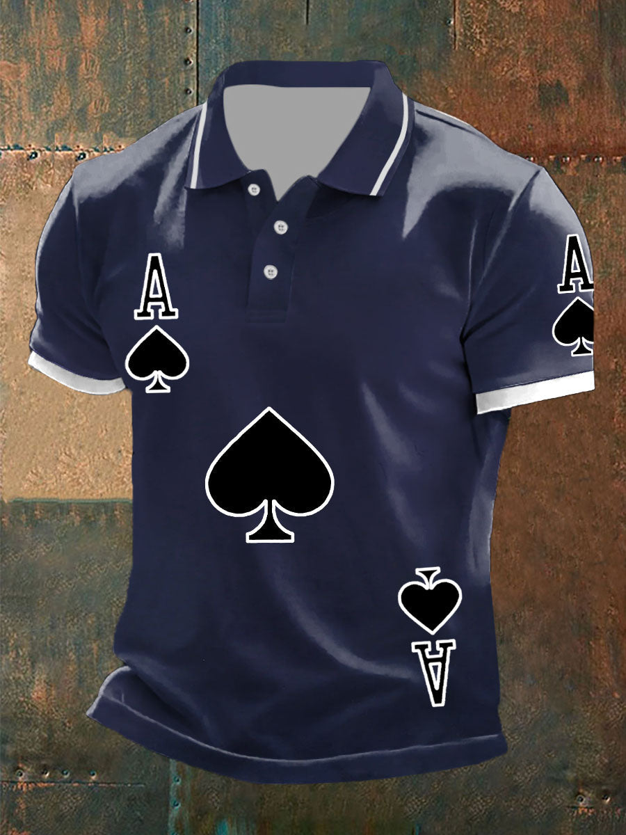 Tops Texas Hold'em Ace of Spades para hombre