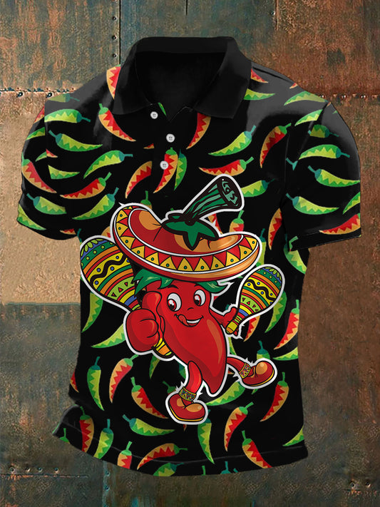 Top Casual Estampado Jalapeño para hombre