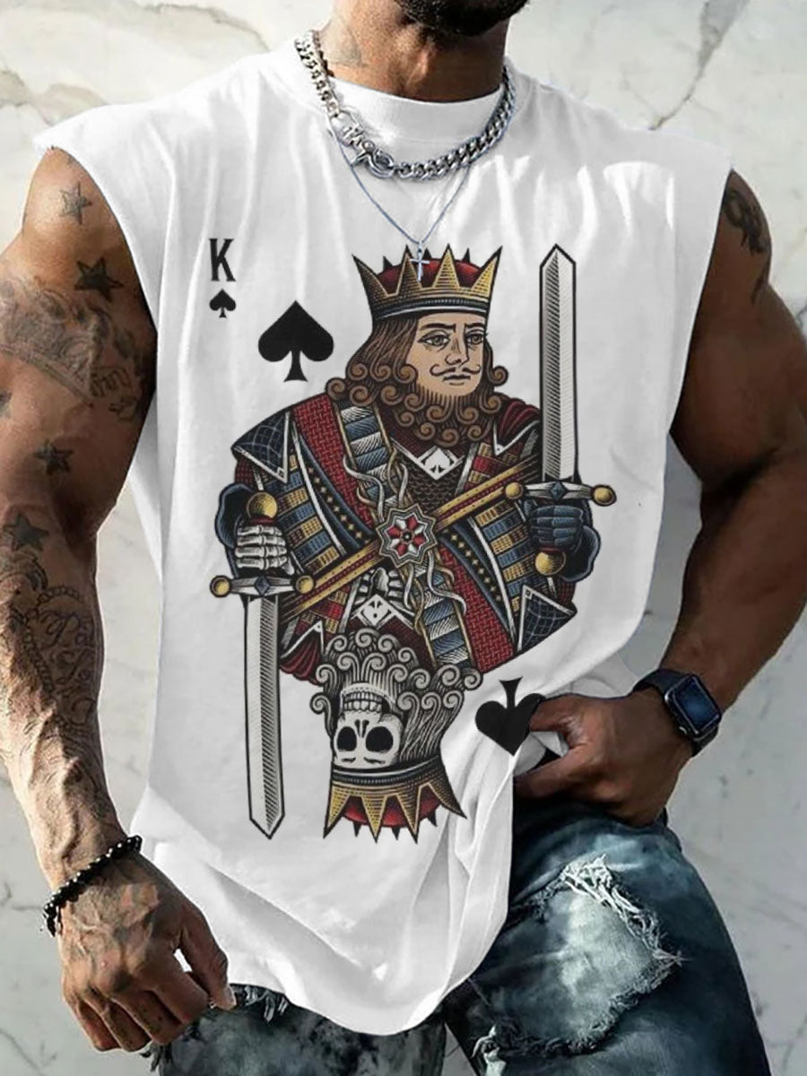 Chaleco de hombre poker king of spades
