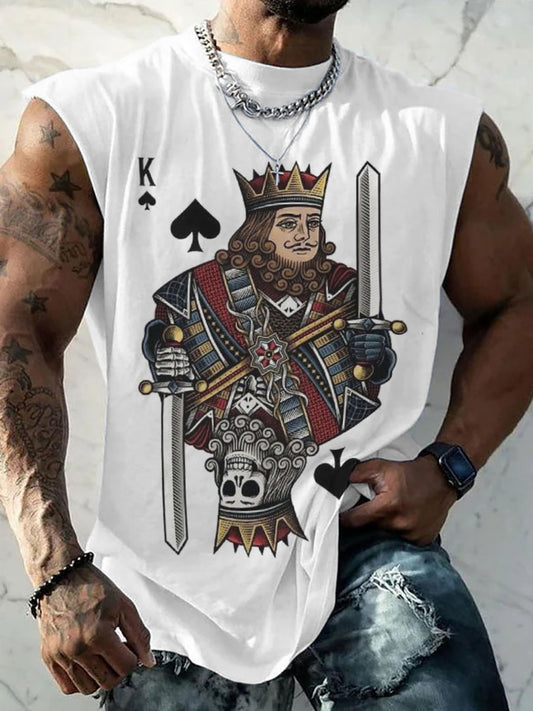 Chaleco de hombre poker king of spades