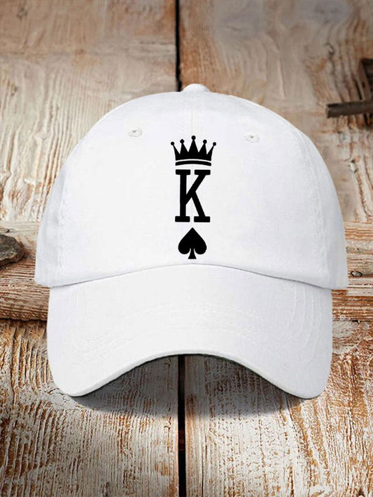 Rey de póquer unisex de espadas sombrero vintage